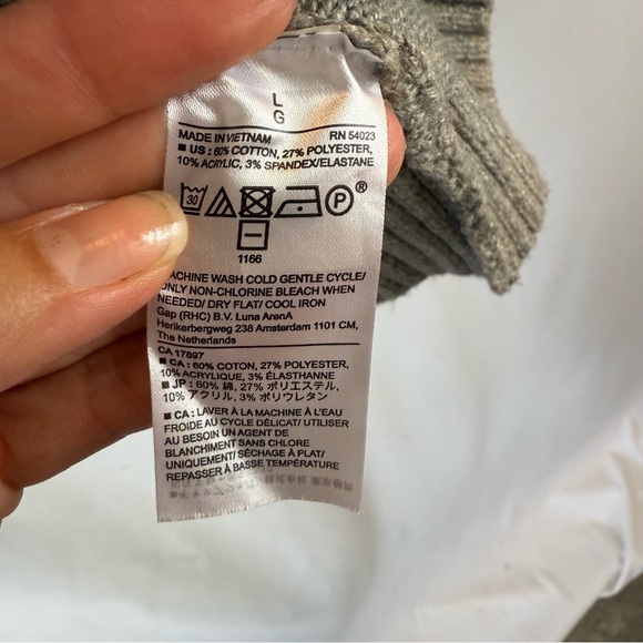 Banana Republic Men Gray Turtleneck Sweater Size: L - Picture 7 of 12